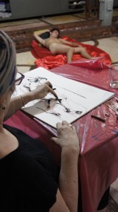 Aula de desenho e pintura com modelo vivo, sextas das 18h às 20h