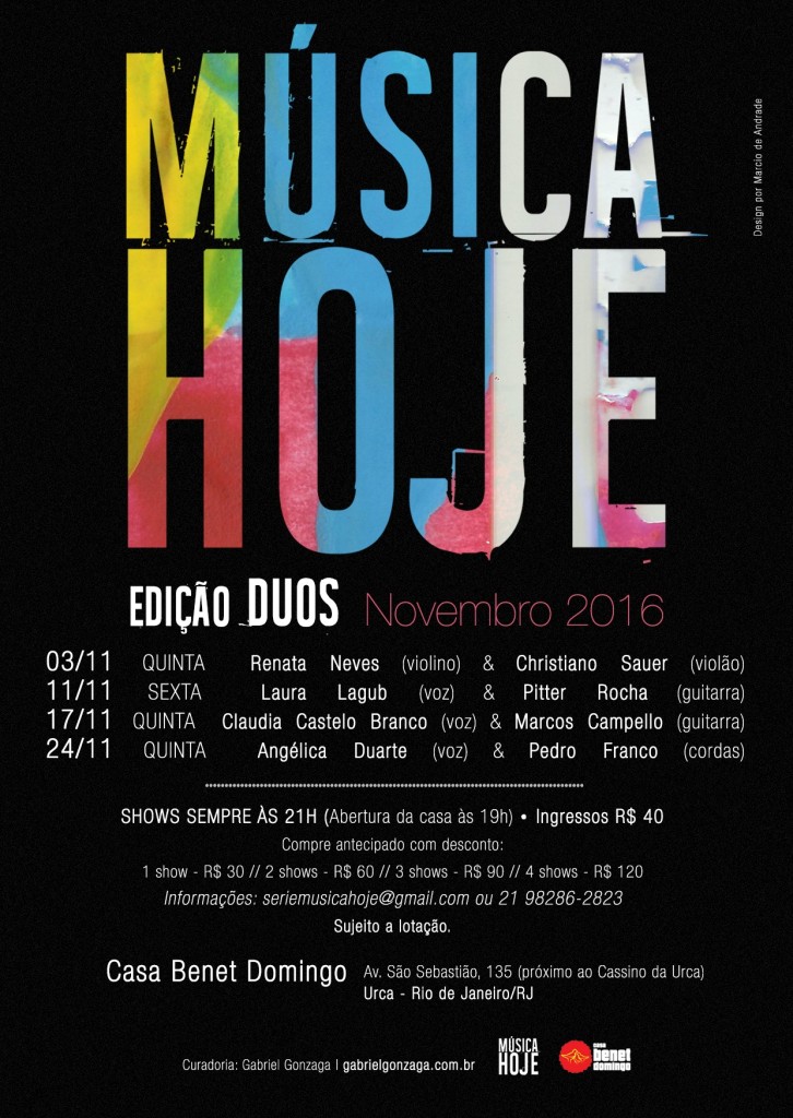 Música Hoje- Novembro